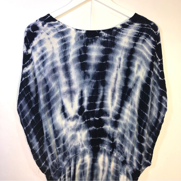 Torrid Boho Tie Dye Floral Embroidered Beach Cover Up - Picture 12 of 16